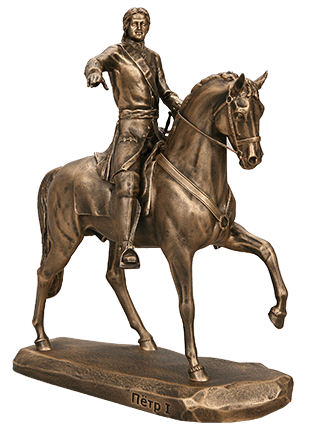 Статуэтка Император  Петр Первый I на коне