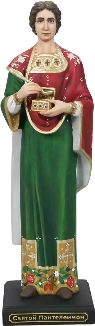 Статуэтка Святой Пантелеймон (ручная  роспись)