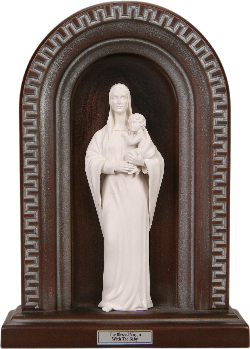 Композиция Дева Мария (цвет серебро)