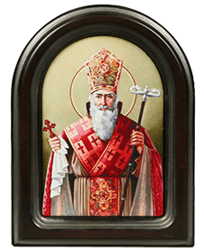 Икона "Святой Григорий Просветитель" в резной рамке, 20 х 15