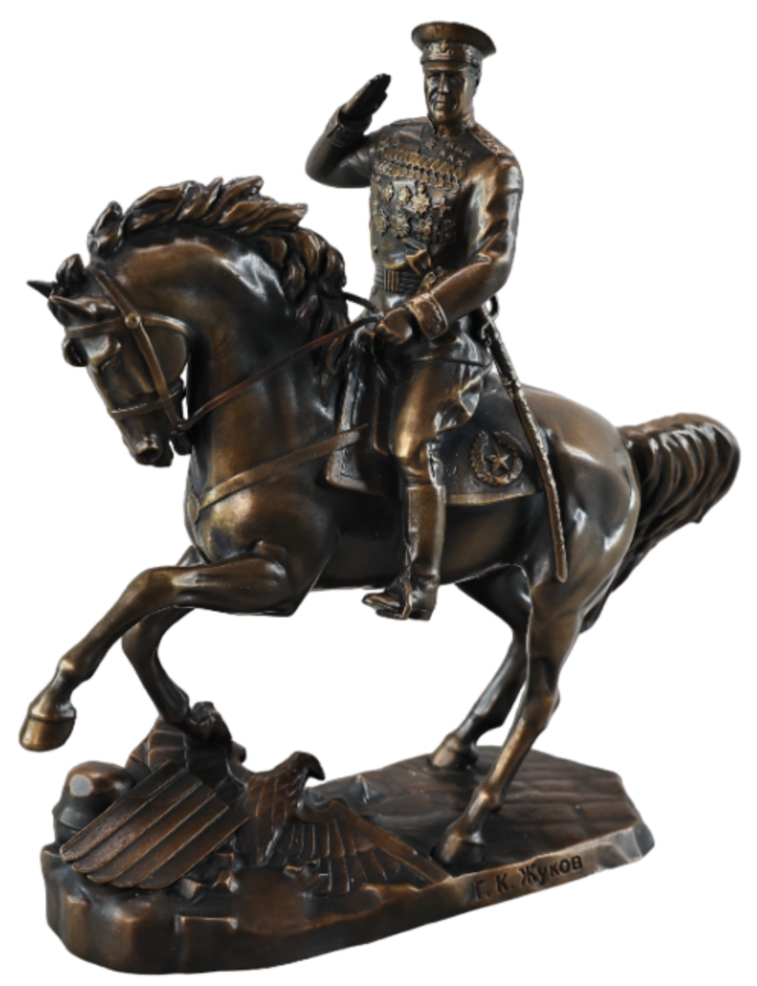 Статуэтка Жуков Георгий Константинович на коне, Бронза