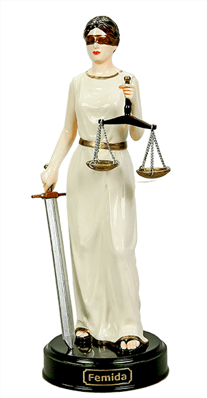 Статуэтка Фемида - Богиня правосудия (ручная роспись)