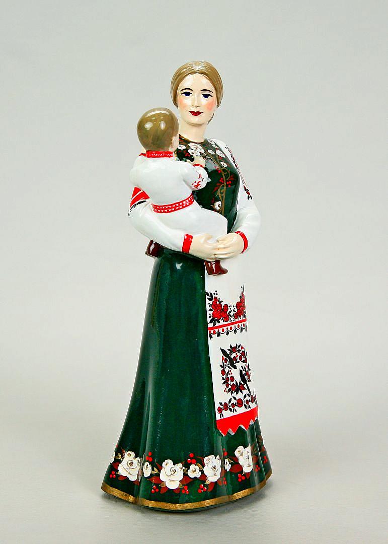 Статуэтка Казачка с ребенком (ручная роспись)