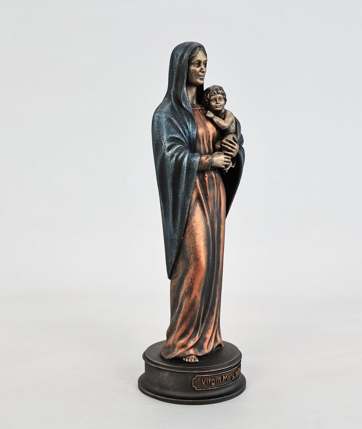 Статуэтка Дева Мария с ребенком (цвет Вернисаж) 