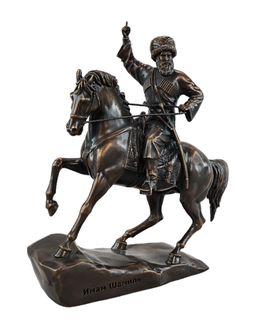 Статуэтка Имам Шамиль на коне (бронза)