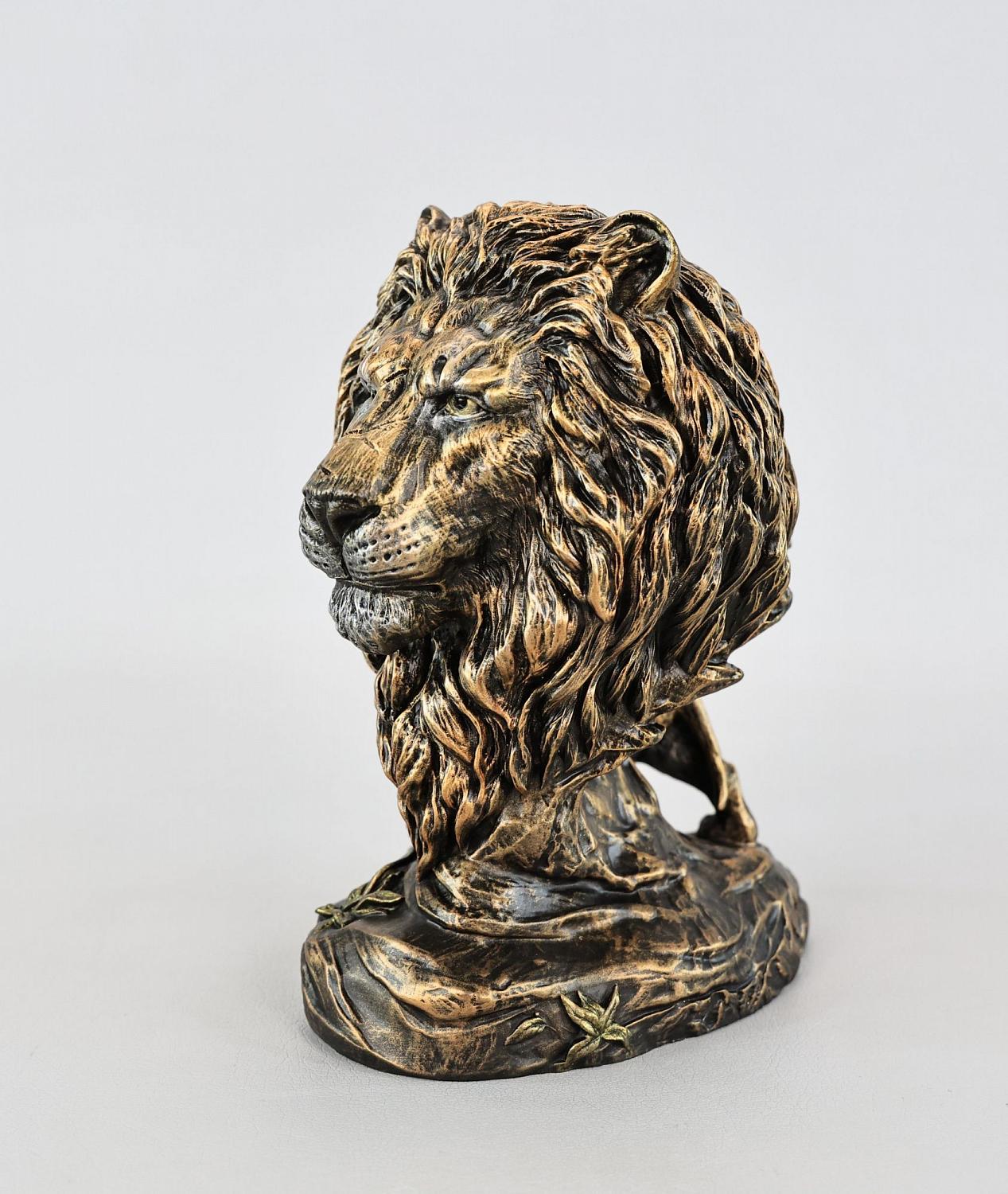 Статуэтка Лев со львёнком (цвет Вернисаж)