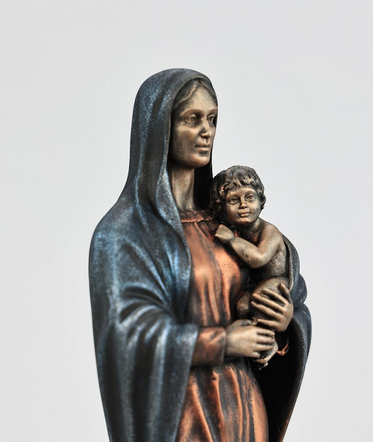 Статуэтка Святая  Дева Мария с ребенком (цвет Вернисаж) 