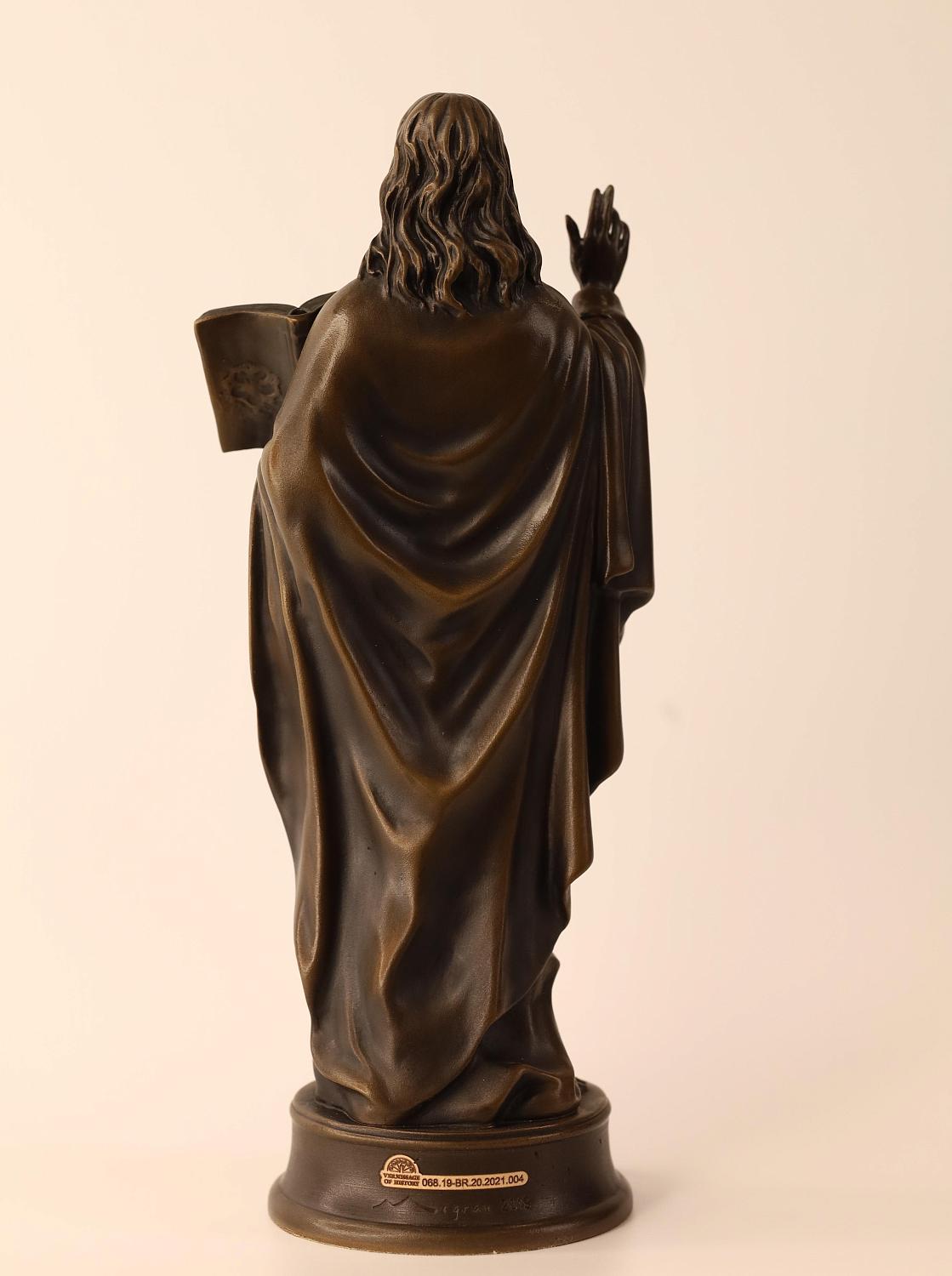 Статуэтка Иисус с Ветхим Заветом, Бронза