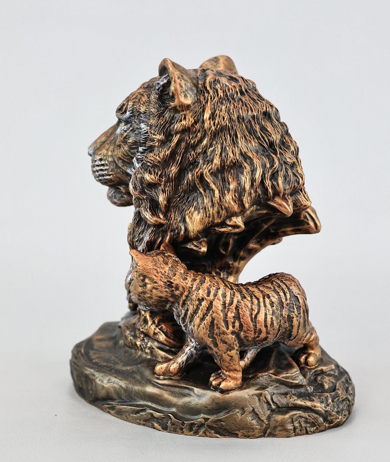 Статуэтка Тигрица с тигренком (цвет Вернисаж)