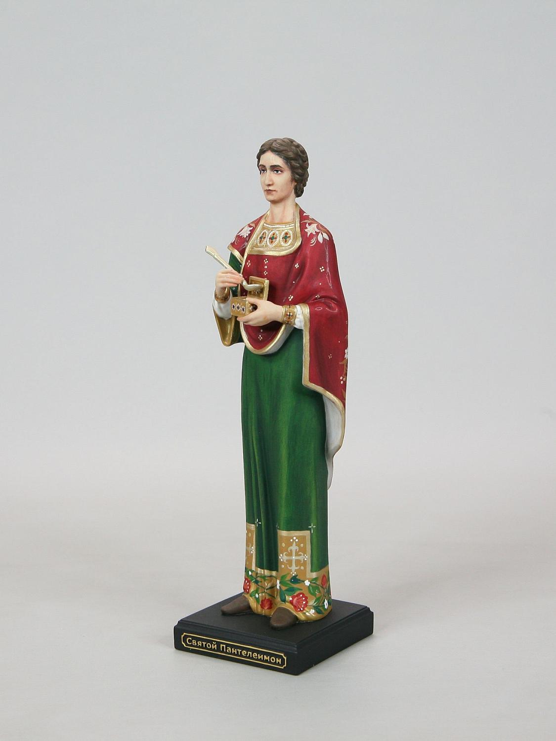 Статуэтка Святой Пантелеймон, цвет, ручная роспись