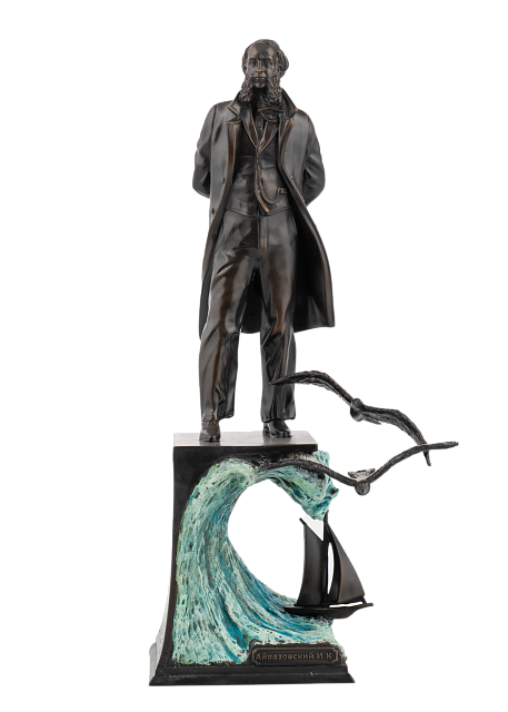 Статуэтка Айвазовский на волне, бронза