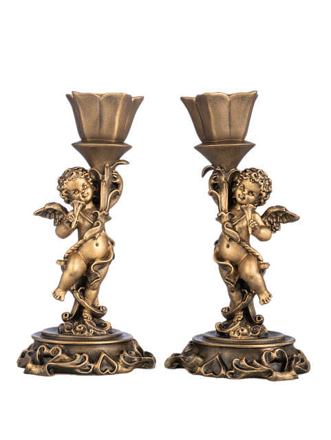 Подсвечник с ангелочком 