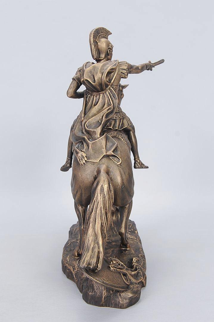 Статуэтка Александр Македонский на коне, цвет, ручная роспись