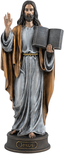 Статуэтка Иисус с заветом (цвет Вернисаж)