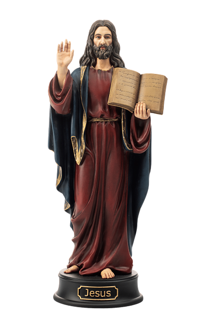 Статуэтка Иисус с заветом (ручная роспись)