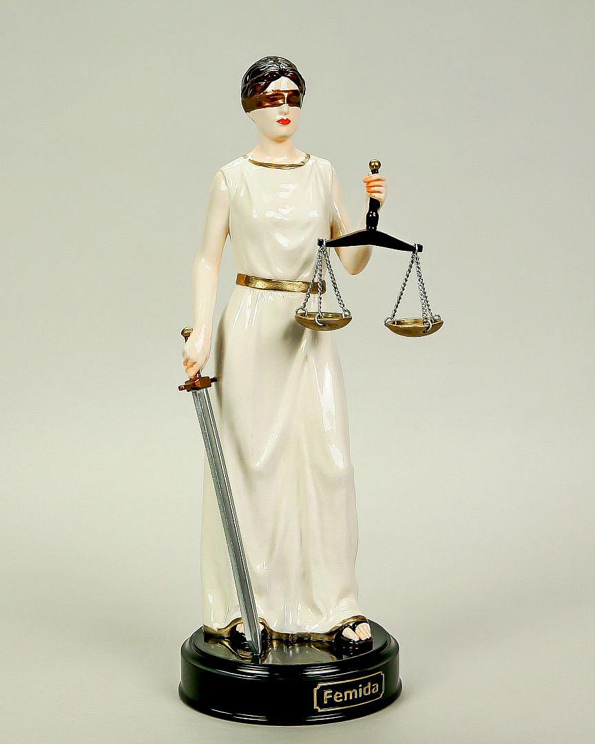 Статуэтка Фемида - Богиня правосудия (ручная роспись)
