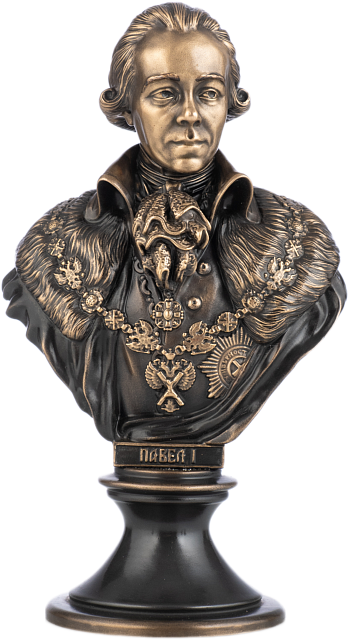 Бюст Император Павел I (бронза) 