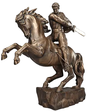 Статуэтка Давид Сасунский на коне, бронза
