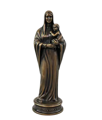 Статуэтка Дева Мария с младенцем, Бронза