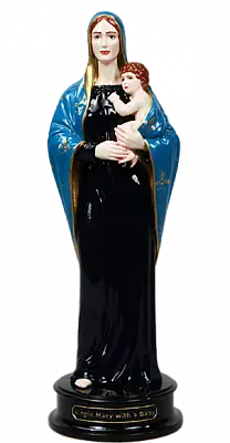 Статуэтка Дева Мария с ребенком (ручная роспись)