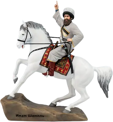 Статуэтка Имам Шамиль на коне ( ручная роспись)