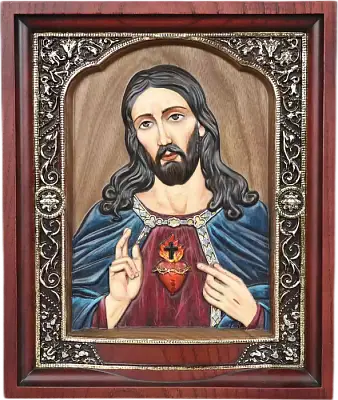 Икона Иисус с сердцем