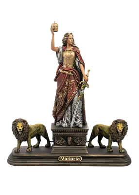 Статуэтка Виктория (со львами) (цвет Вернисаж)