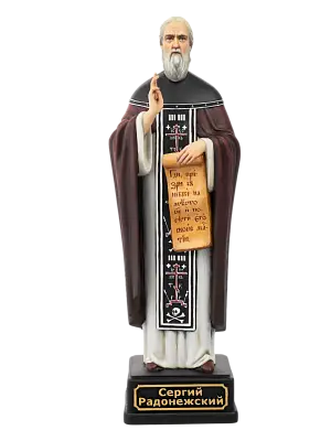 Статуэтка Святой  Сергий Радонежский (ручная роспись)