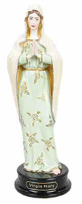 Статуэтка Дева Мария в оливковом (ручная роспись)