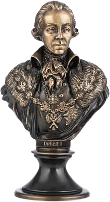 Бюст Император Павел I (бронза) 