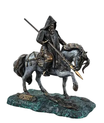 Статуэтка Святой Пересвет на коне (цвет Вернисаж), Бронза