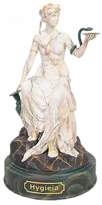 Статуэтка Гигиея - Богиня здоровья и чистоты (ручная роспись)