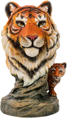 Статуэтка Тигрица с тигрёнком ( Ручная роспись)